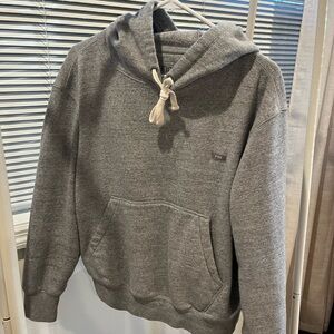 Figs Heather Gray Hoodie with Drawstring